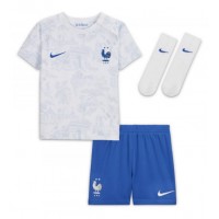 Frankrike Ousmane Dembele #11 Bortedraktsett Barn VM 2022 Kortermet (+ Korte bukser)